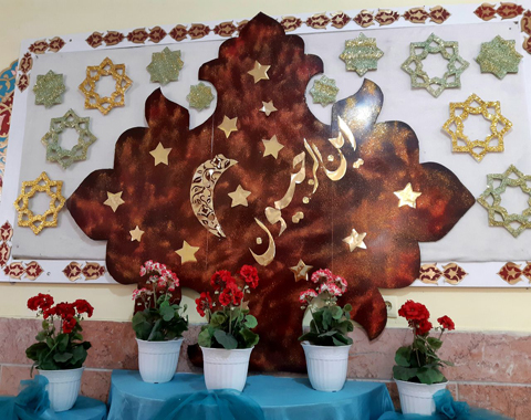 فضاسازی آموزشگاه به مناسبت فرارسیدن ماه رجب و میلاد با سعادت امام محمد باقر علیه السلام